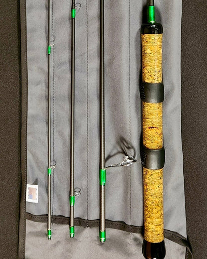 Custom Backpacking Fly / Spinning Rod Combination 4wt 7"6' 4 piece