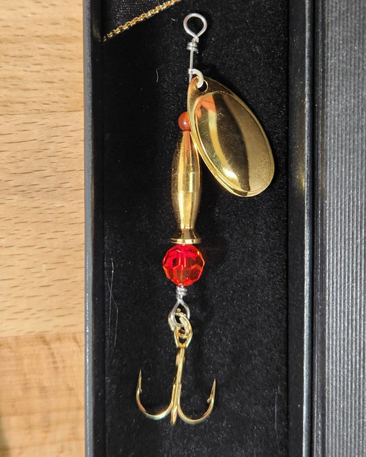 "Disco Minnow" 24K gold plated 1/4 oz spinner