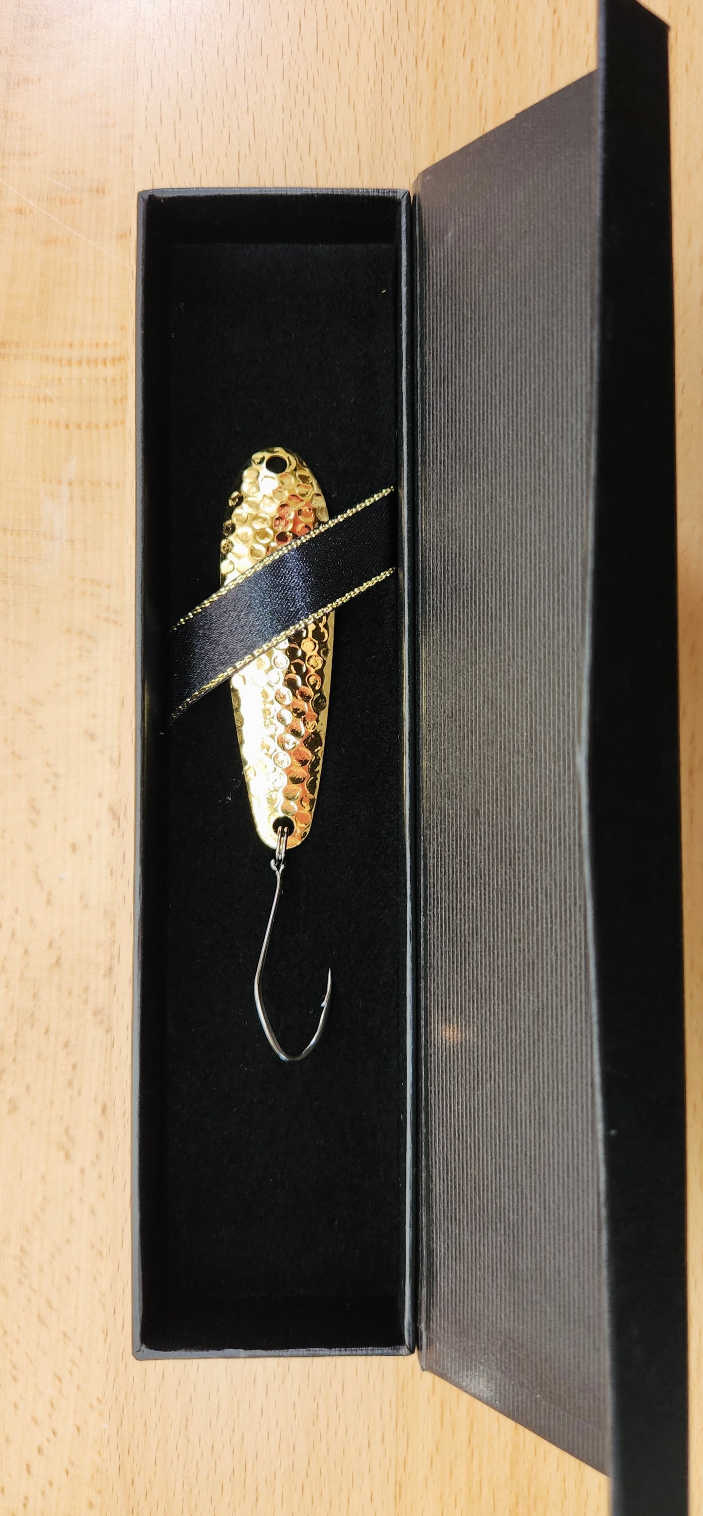 24K gold plated Trolling Spoon (hammered)