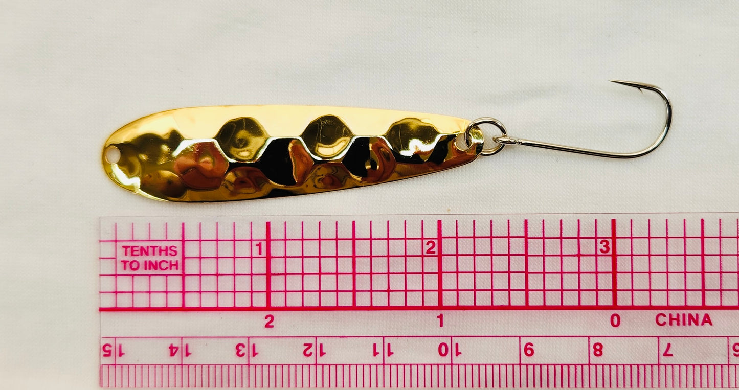 24K gold plated Trolling Spoon (hex)