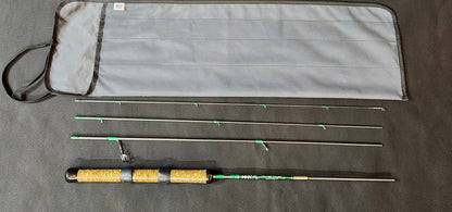 Custom Backpacking Fly / Spinning Rod Combination 4wt 7"6' 4 piece