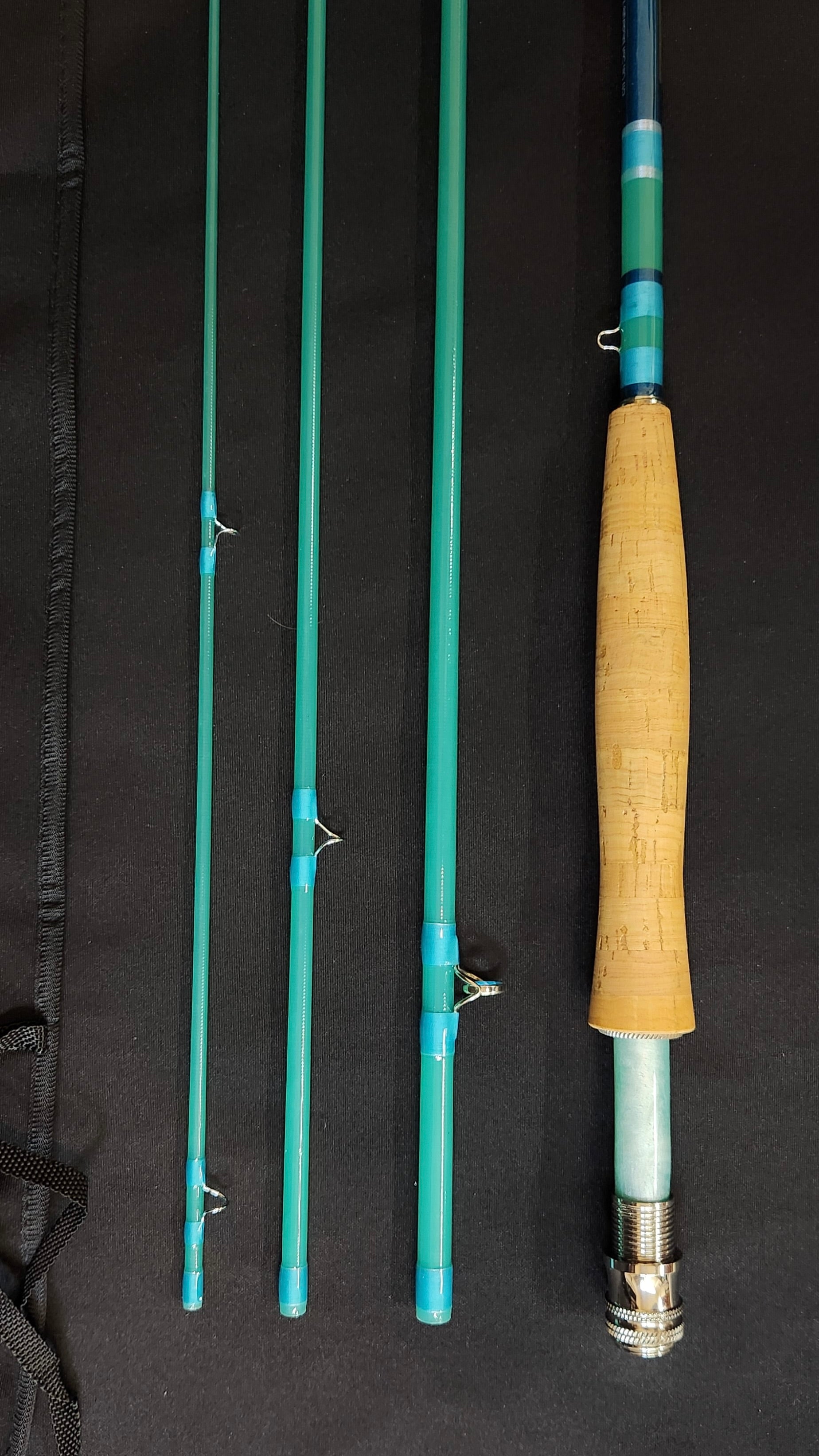 NFC LMX Fiberglass Fly Rod 8ft 5wt- aqua