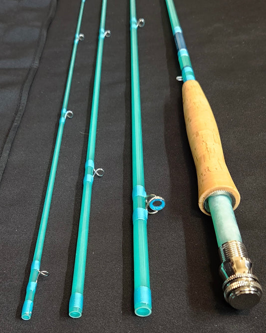 NFC LMX Fiberglass Fly Rod 8ft 5wt- aqua