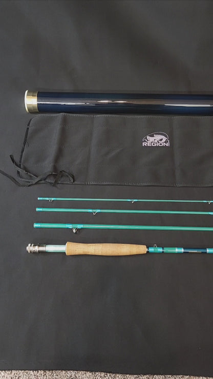 NFC LMX Fiberglass Fly Rod 8ft 5wt- aqua